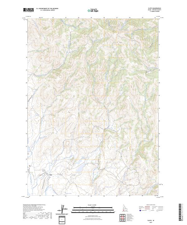 USGS Topographic Map – Cliffs