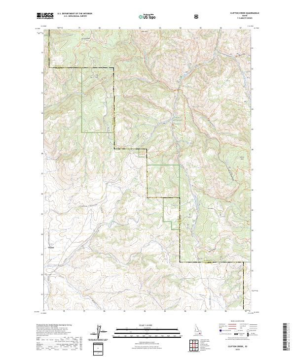 USGS Topographic Map – Clifton Creek