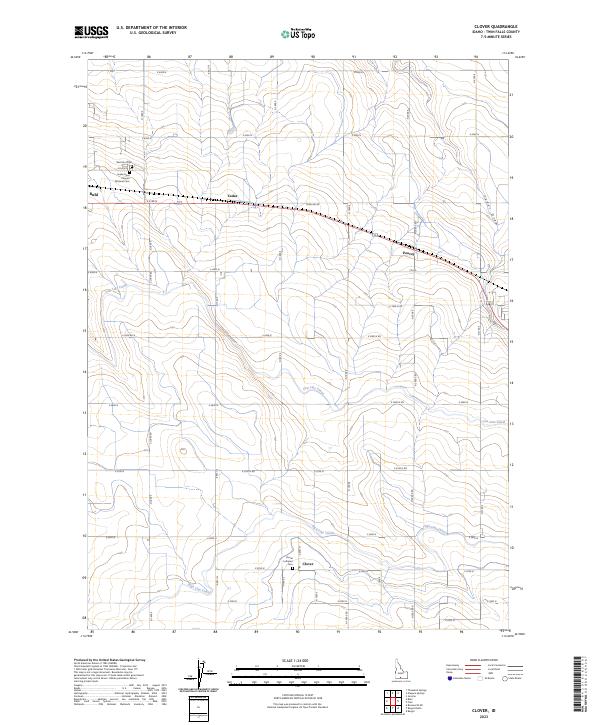 USGS Topographic Map – Clover