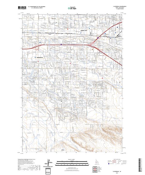 USGS Topographic Map – Cloverdale