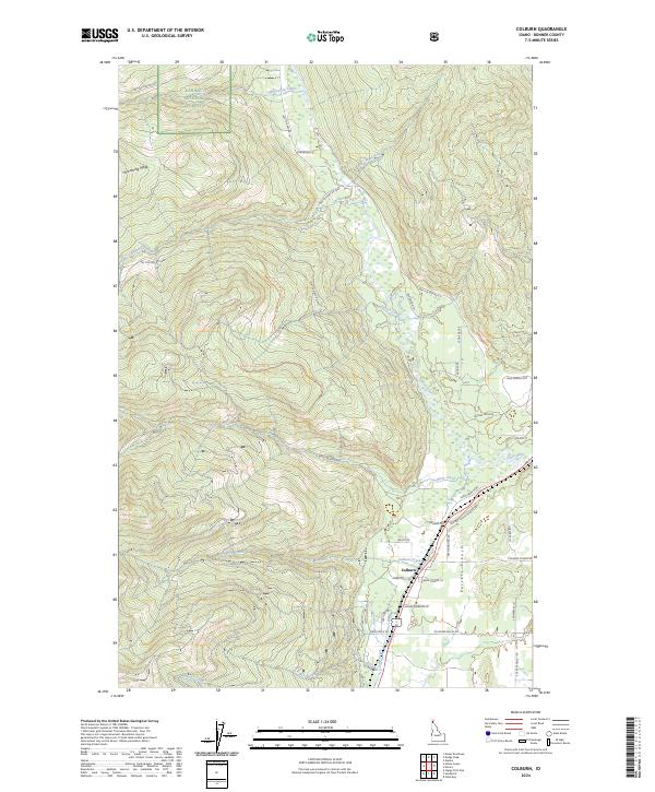 USGS Topographic Map – Colburn