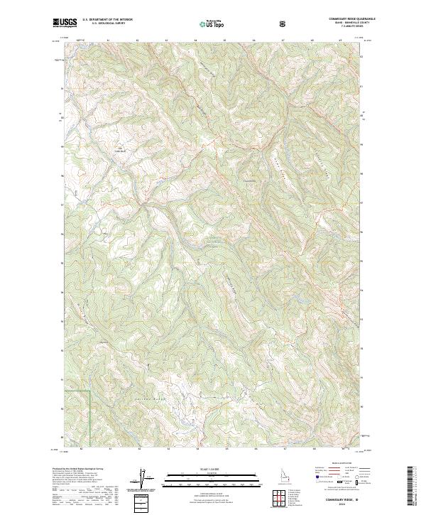 USGS Topographic Map – Commissary Ridge