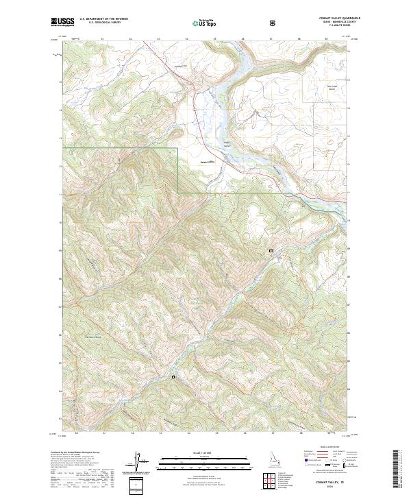 USGS Topographic Map – Conant Valley