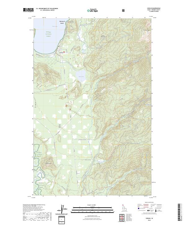USGS Topographic Map – Coolin