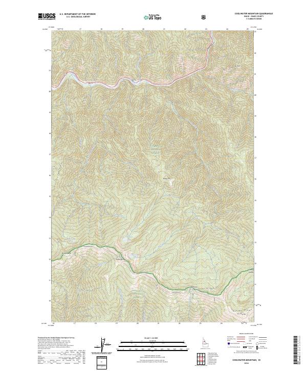 USGS Topographic Map – Coolwater Mountain