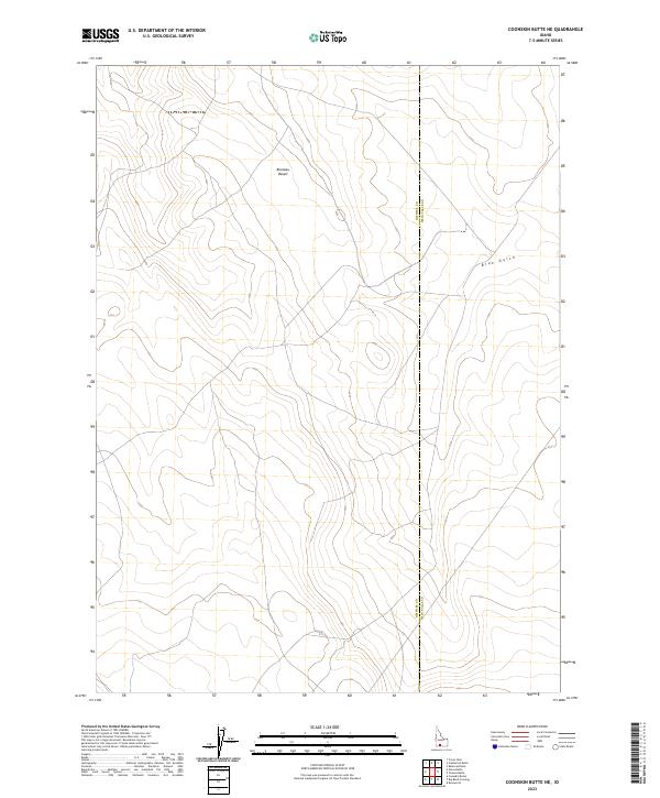 2023 Map of Coonskin Butte NE, 2023 Print