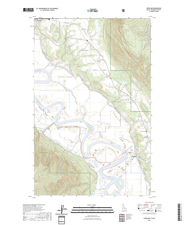 USGS Topographic Map – Copeland