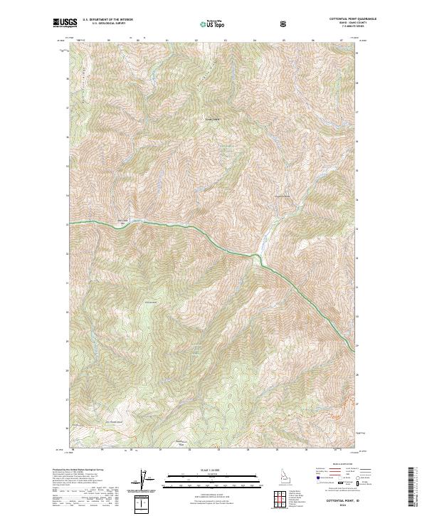USGS Topographic Map – Cottontail Point