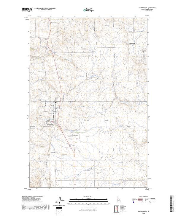 2024 Map of Cottonwood, 2024 Print