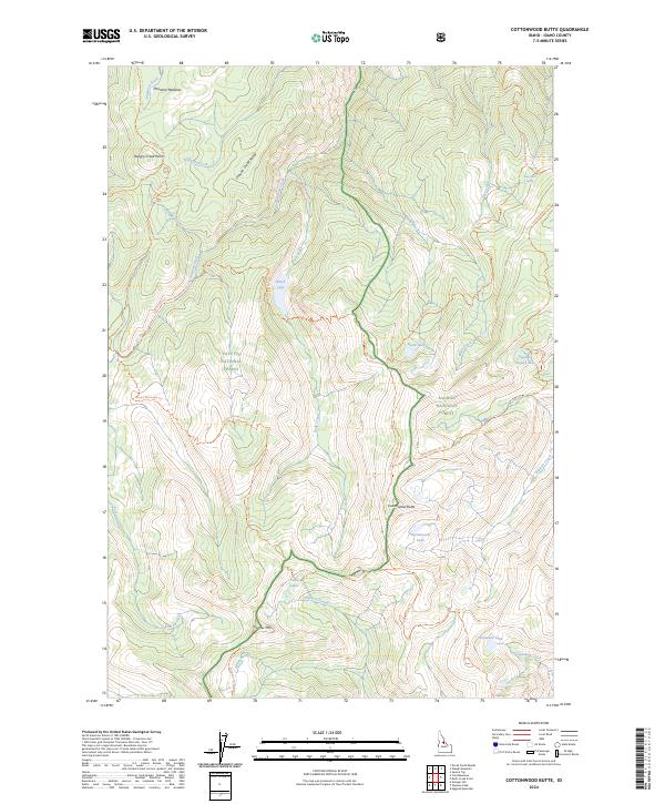 USGS Topographic Map – Cottonwood Butte