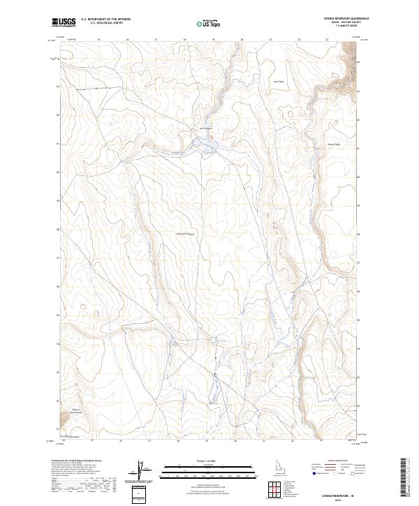 USGS Topographic Map – Cowan Reservoir