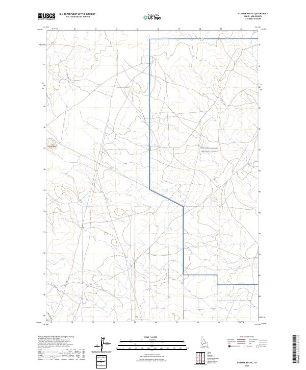 USGS Topographic Map – Coyote Butte