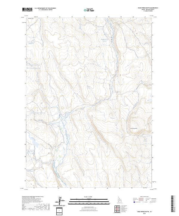 USGS Topographic Map – Crab Spring Butte