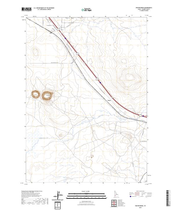 USGS Topographic Map – Crater Rings
