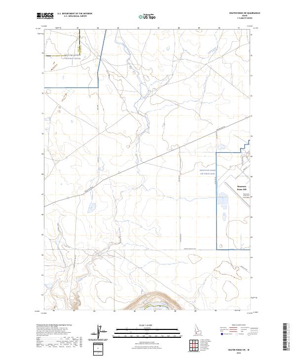 2024 Map of Crater Rings SW, 2024 Print