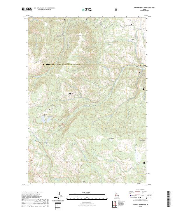 USGS Topographic Map – Crooked River Point