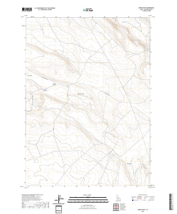 USGS Topographic Map – Crows Nest