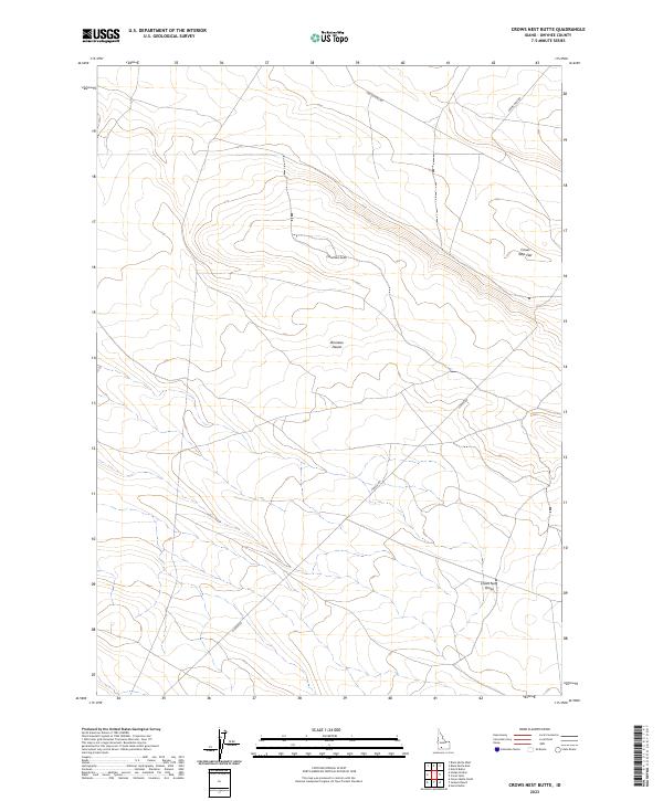 USGS Topographic Map – Crows Nest Butte