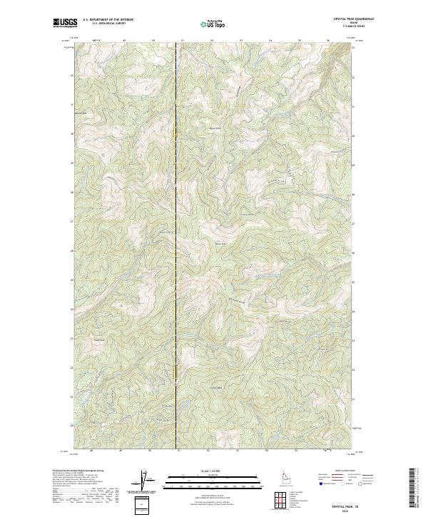 USGS Topographic Map – Crystal Peak