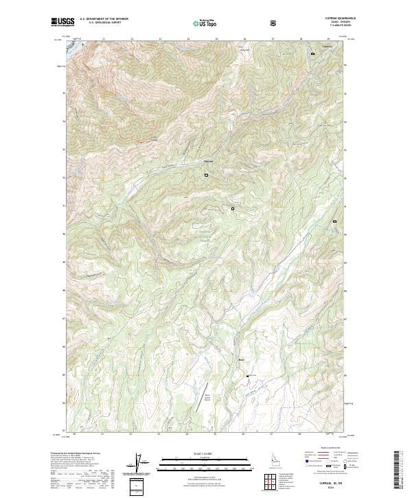 USGS Topographic Map – Cuprum