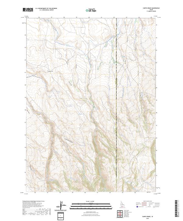 USGS Topographic Map – Curtis Draw