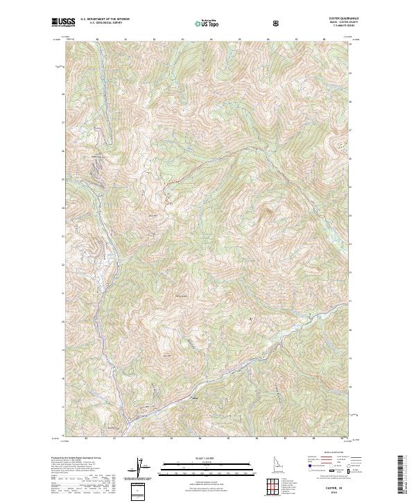 USGS Topographic Map – Custer