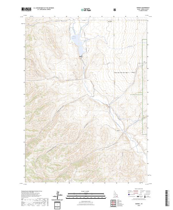 USGS Topographic Map – Daniels