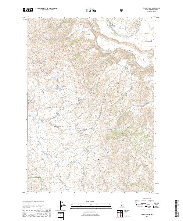 USGS Topographic Map – Danskin Peak
