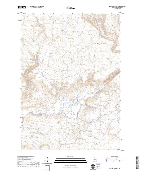 USGS Topographic Map – Davis Mountain SW