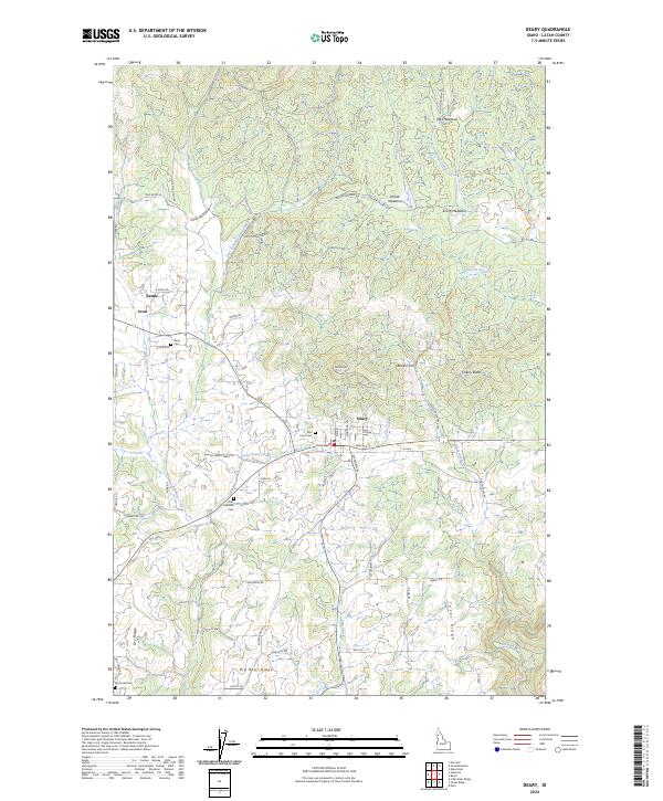 USGS Topographic Map – Deary