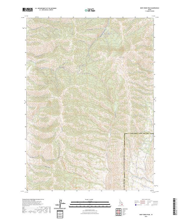 USGS Topographic Map – Deep Creek Peak