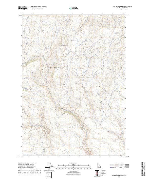 USGS Topographic Map – Deer Heaven Mountain