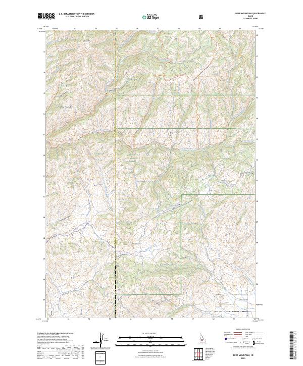 USGS Topographic Map – Deer Mountain