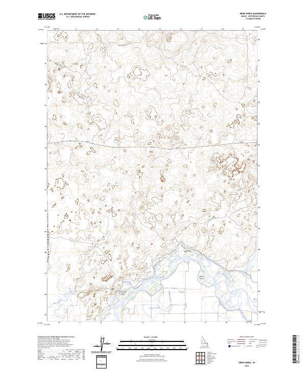 USGS Topographic Map – Deer Parks