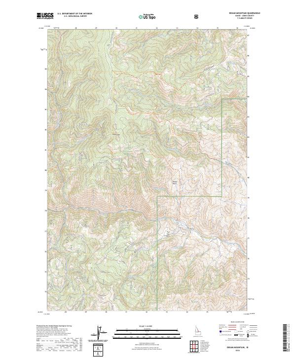USGS Topographic Map – Degan Mountain