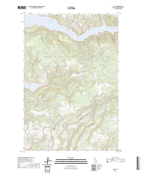 USGS Topographic Map – Dent