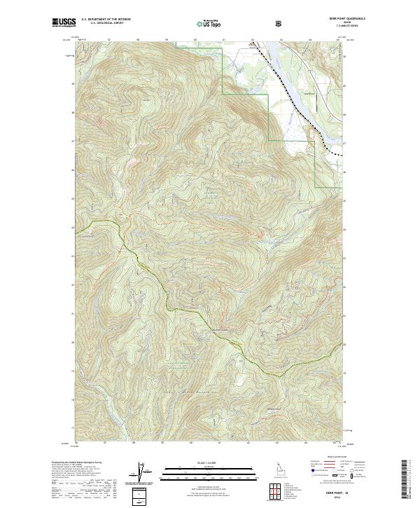 USGS Topographic Map – Derr Point