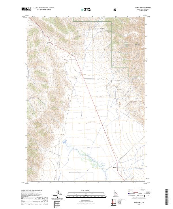 USGS Topographic Map – Dickey Peak