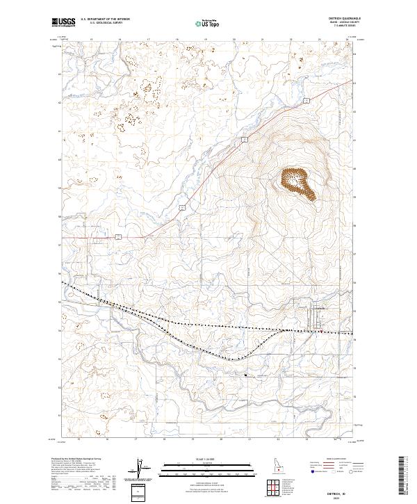 USGS Topographic Map – Dietrich