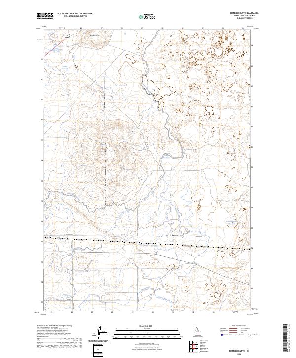 USGS Topographic Map – Dietrich Butte