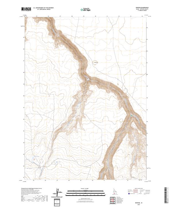 USGS Topographic Map – Dishpan