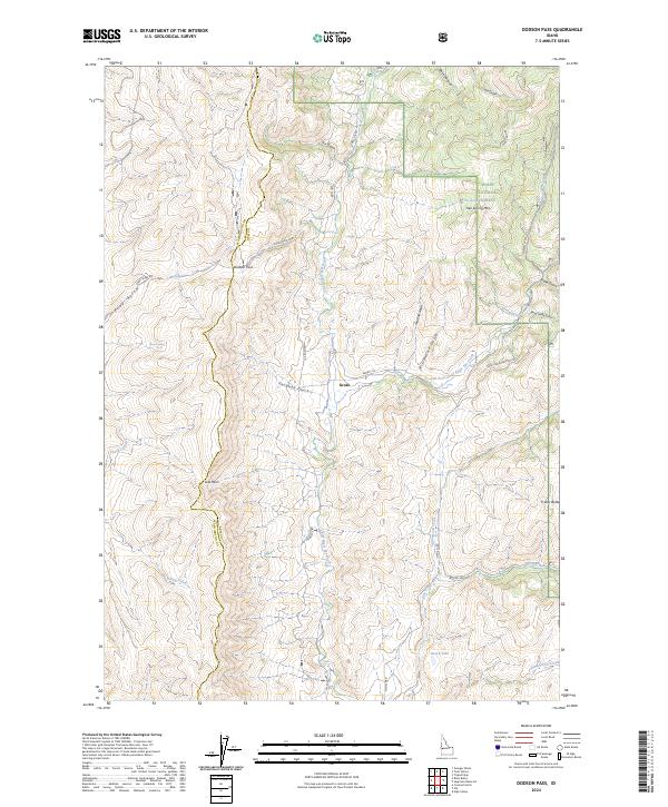 USGS Topographic Map – Dodson Pass