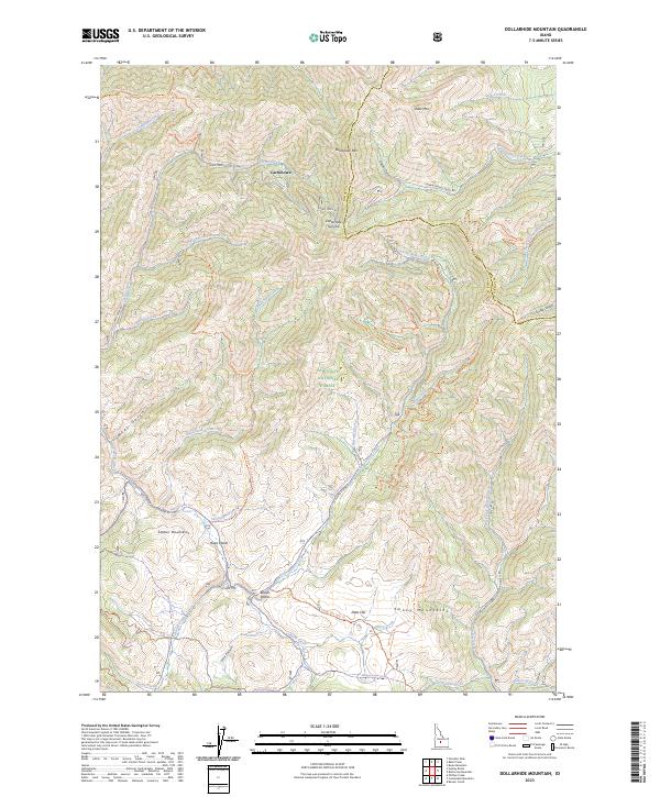 USGS Topographic Map – Dollarhide Mountain