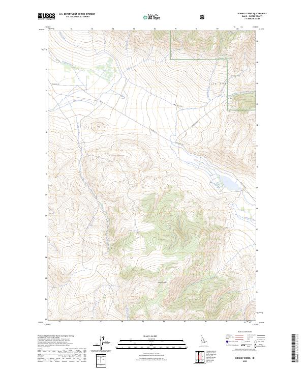 USGS Topographic Map – Donkey Creek