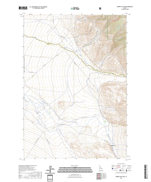 USGS Topographic Map – Donkey Hills NW