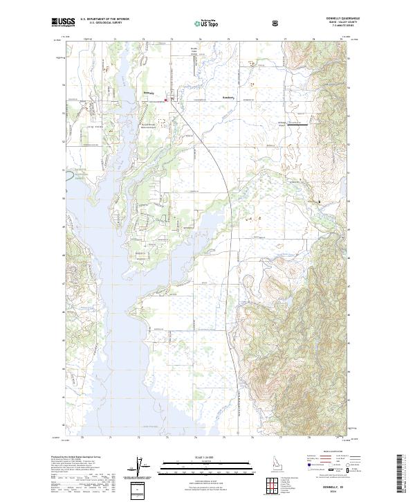 USGS Topographic Map – Donnelly