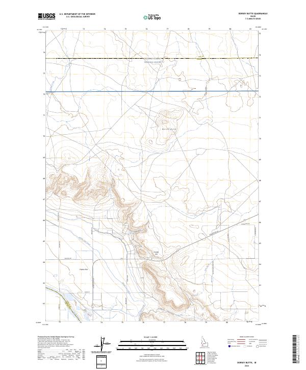 USGS Topographic Map – Dorsey Butte