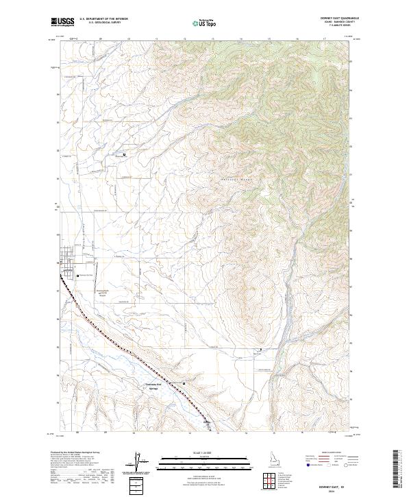 USGS Topographic Map – Downey East