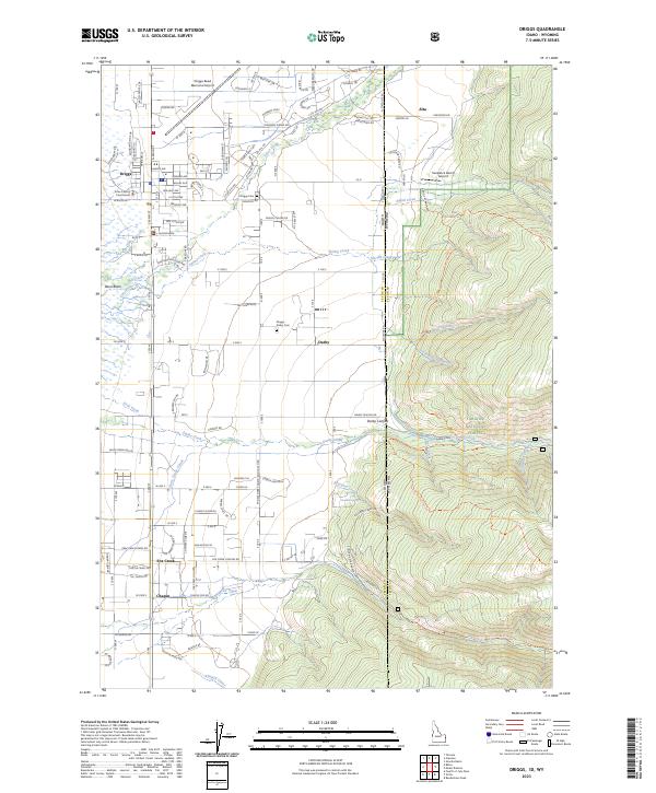 USGS Topographic Map – Driggs