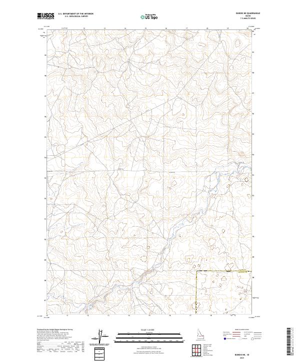 2023 Map of Dubois NE, 2023 Print